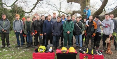 Climbing Equipment Demonstration at Plumpton College