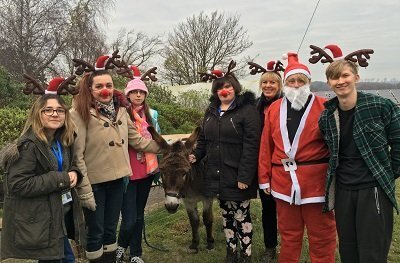 Interns get festive for Chestnut Tree House