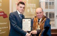 Plumpton College Butchery Apprentice Presented with National Award