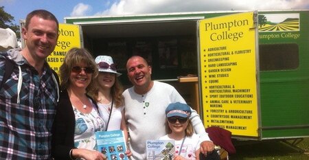 Chris Collins staffs the Plumpton stand of the Sussex Festival of Nature 2013